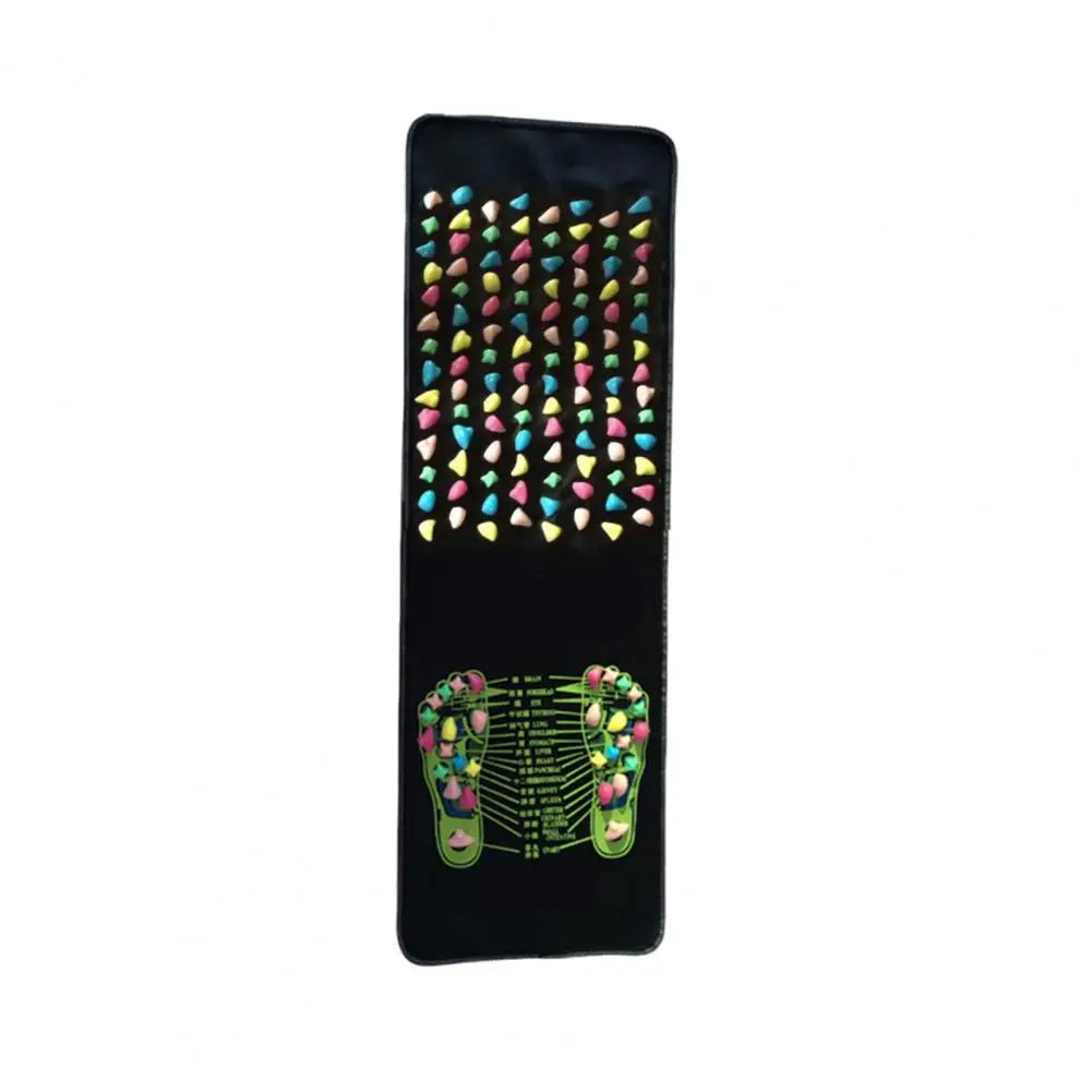 Foot Reflexology Massager Mat Feet Pain Relief Muscle Relaxation Kids Adults Anti-Slip Acupressure Pad Stone Walking Massage