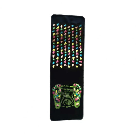 Foot Reflexology Massager Mat Feet Pain Relief Muscle Relaxation Kids Adults Anti-Slip Acupressure Pad Stone Walking Massage