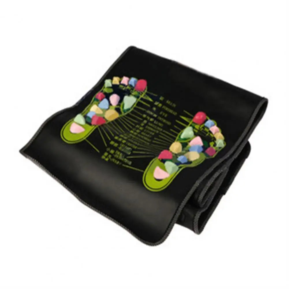 Foot Reflexology Massager Mat Feet Pain Relief Muscle Relaxation Kids Adults Anti-Slip Acupressure Pad Stone Walking Massage